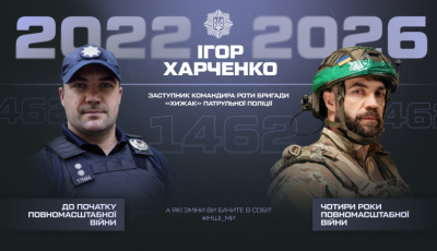 Поліцейський Ігор Харченко — про головний урок війни: жити потрібно тут і зараз.