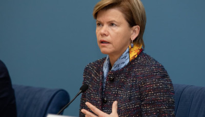 Глава МЗС Латвії провела ніч в укритті під час російської атаки на Київ